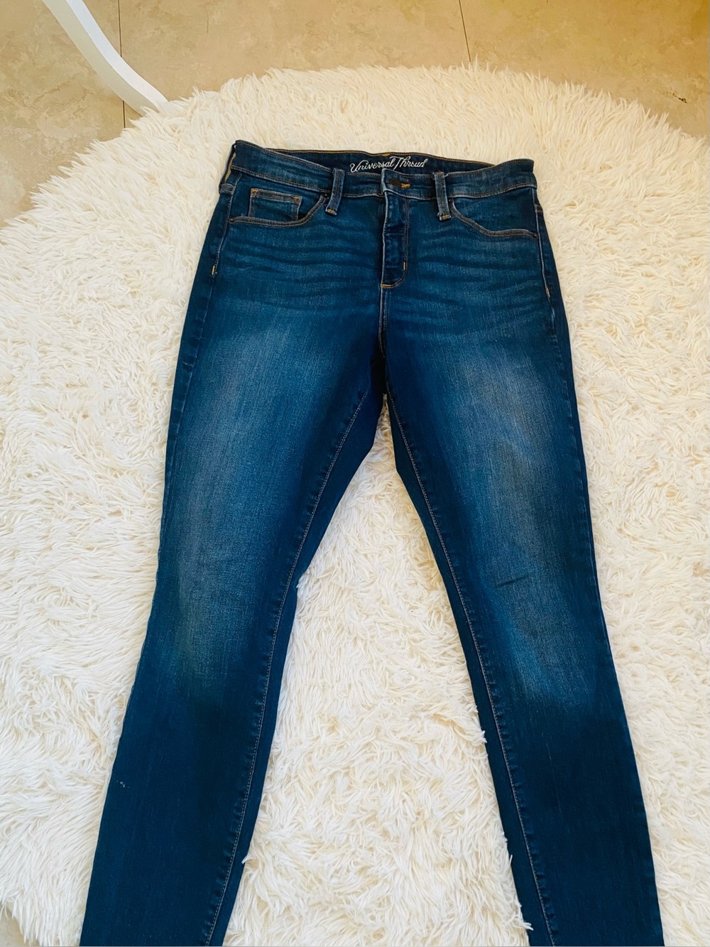 Universal Thread High Rise Skinny Stretch Jeans Dark Wash Size 8 29R